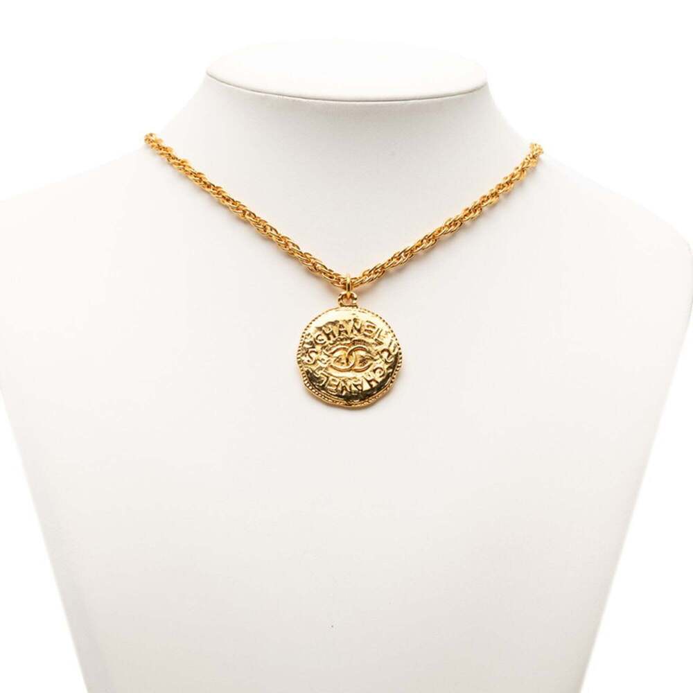 CHANEL Vintage Gold Logo Necklace - Picture 6 of 6